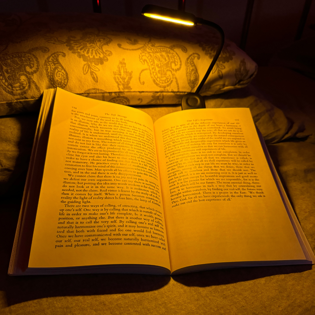 Blue Light Blocking Book Clip Lamp - 3-Mode