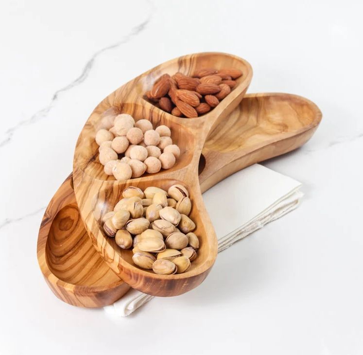 Olive Wood Nibbles Serving Dish