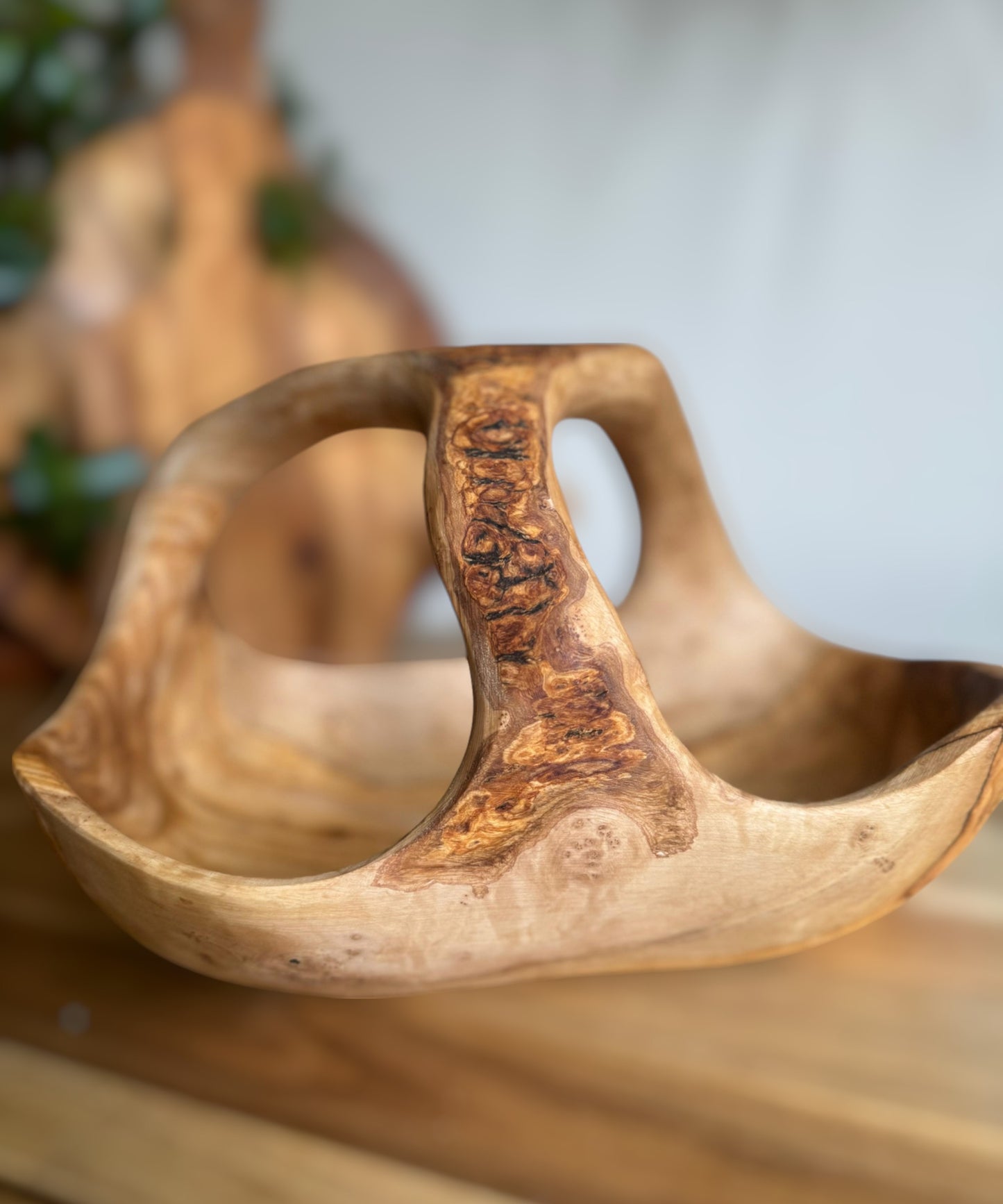 Olive Wood Fruit Holder