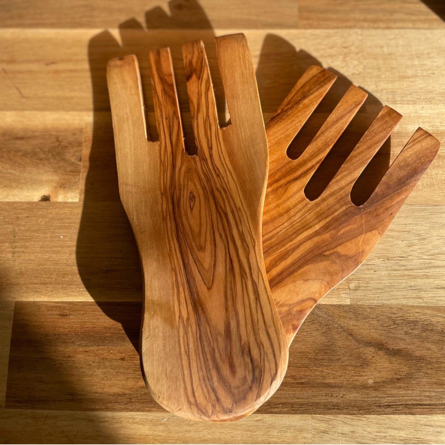 Olive Wood Salad Forks