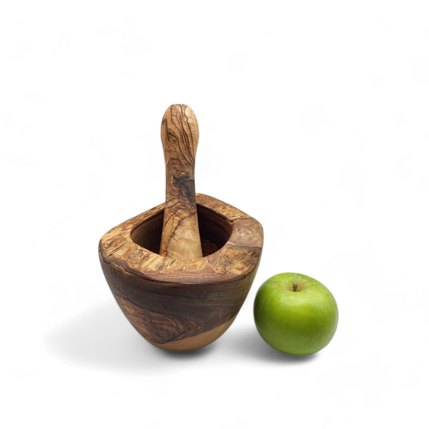 Olive Wood Rustic Pestle & Mortar